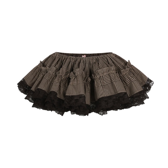 NWT SELKIE Houndstooth Sussex Degas Skirt & Panties XL - Picture 1 of 5